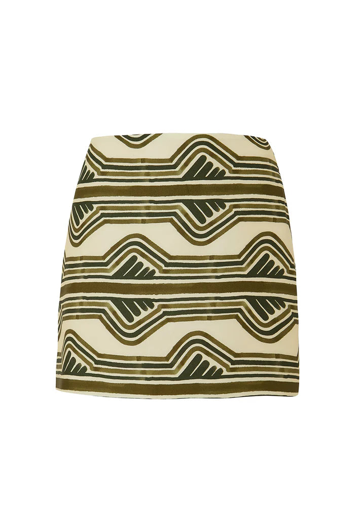 MOREN NATURAL PRINT SKIRT