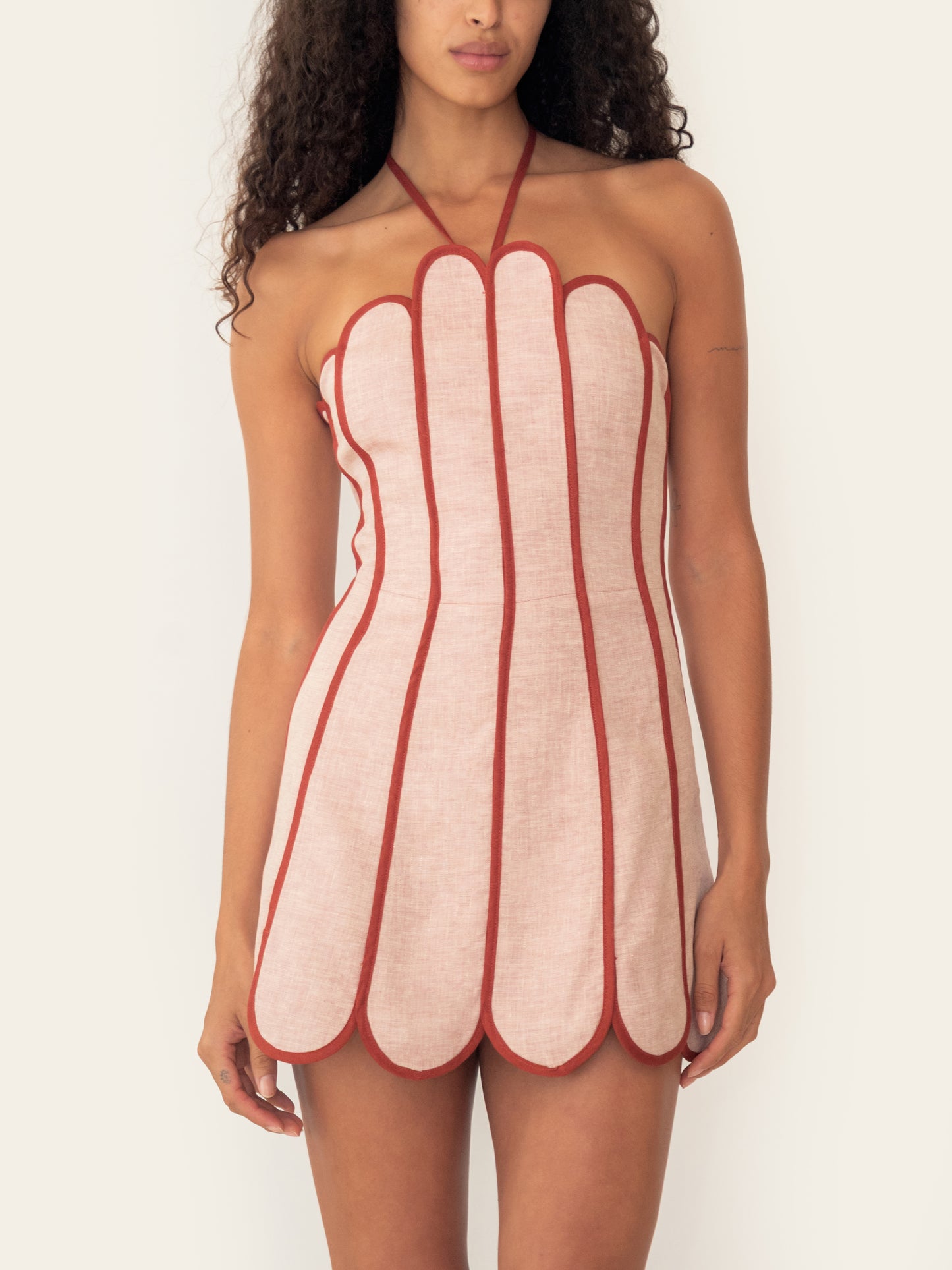 LENNY APRICOT DRESS