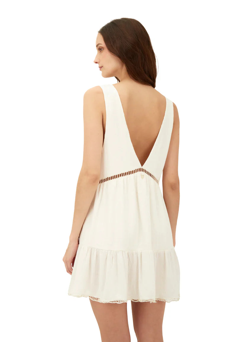 ECO WHITE SALT DRESS
