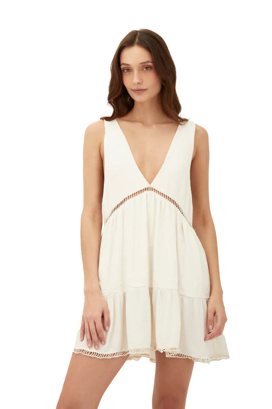 ECO WHITE SALT DRESS