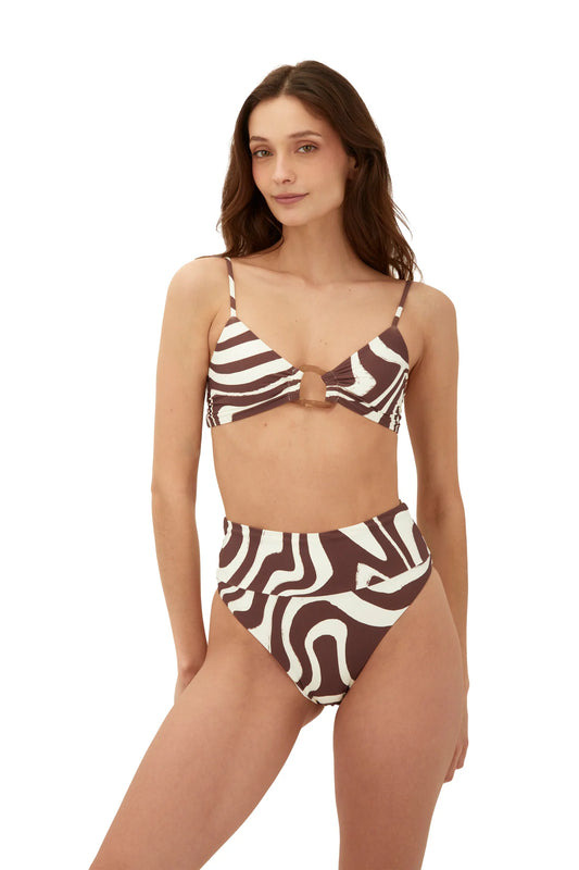 HELLA & MAZU CHOCOLATE SWIRL BIKINI