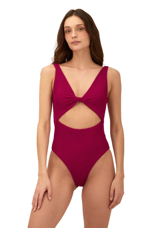 TEXTURED RASPBERRY TWIX TRIKINI