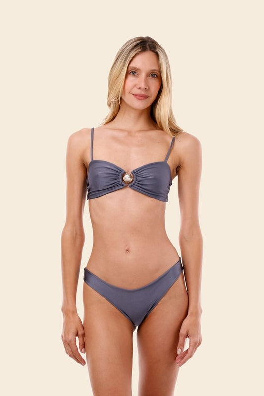 GRAY BLUE CONCHA BIKINI