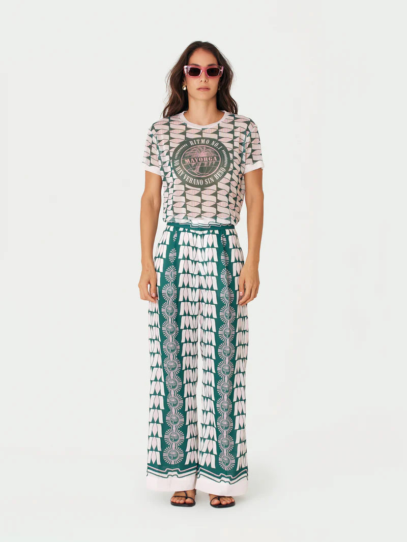 RECORD MESH GREEN TSHIRT