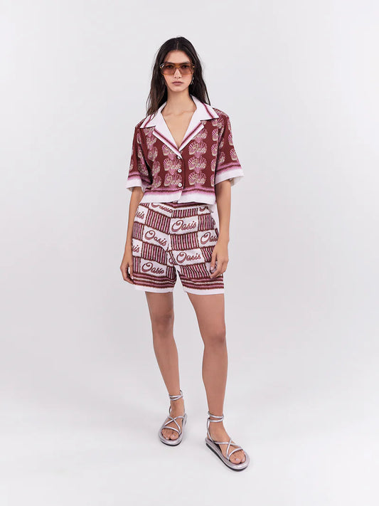 OASIS MINI BLOUSE TERRACOTTA