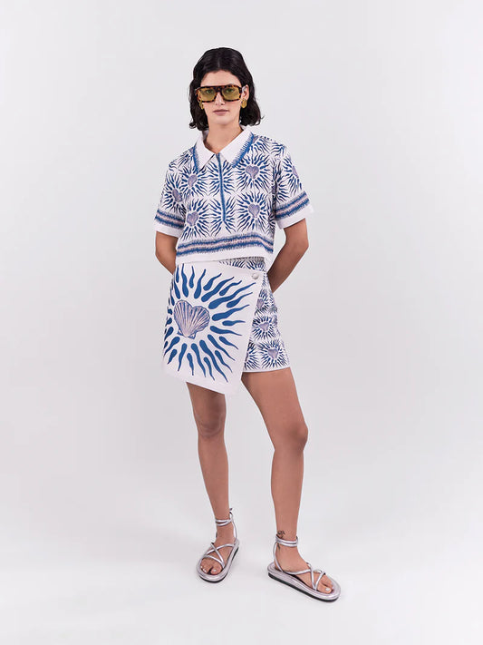 OASIS MINI SKIRT BLUE
