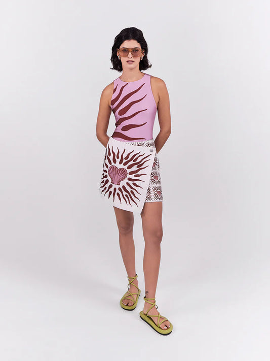 OASIS MINI SKIRT TERRACOTTA