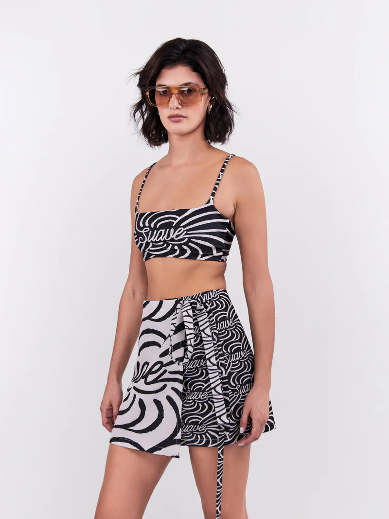 SUAVE MINI SKIRT BLACK