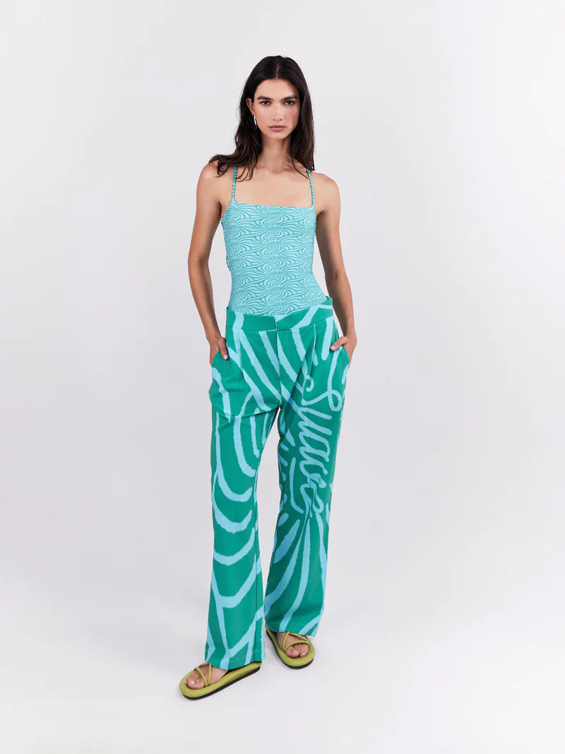 SUAVE PANTS TURQUOISE