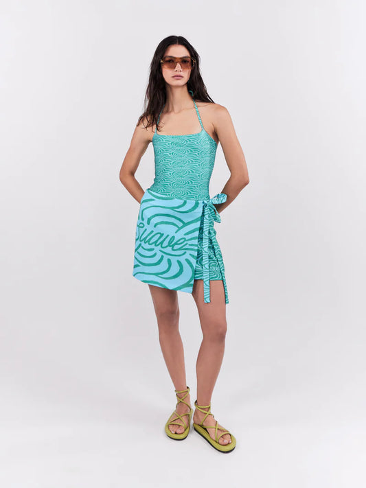 SUAVE MINI SKIRT TURQUOISE