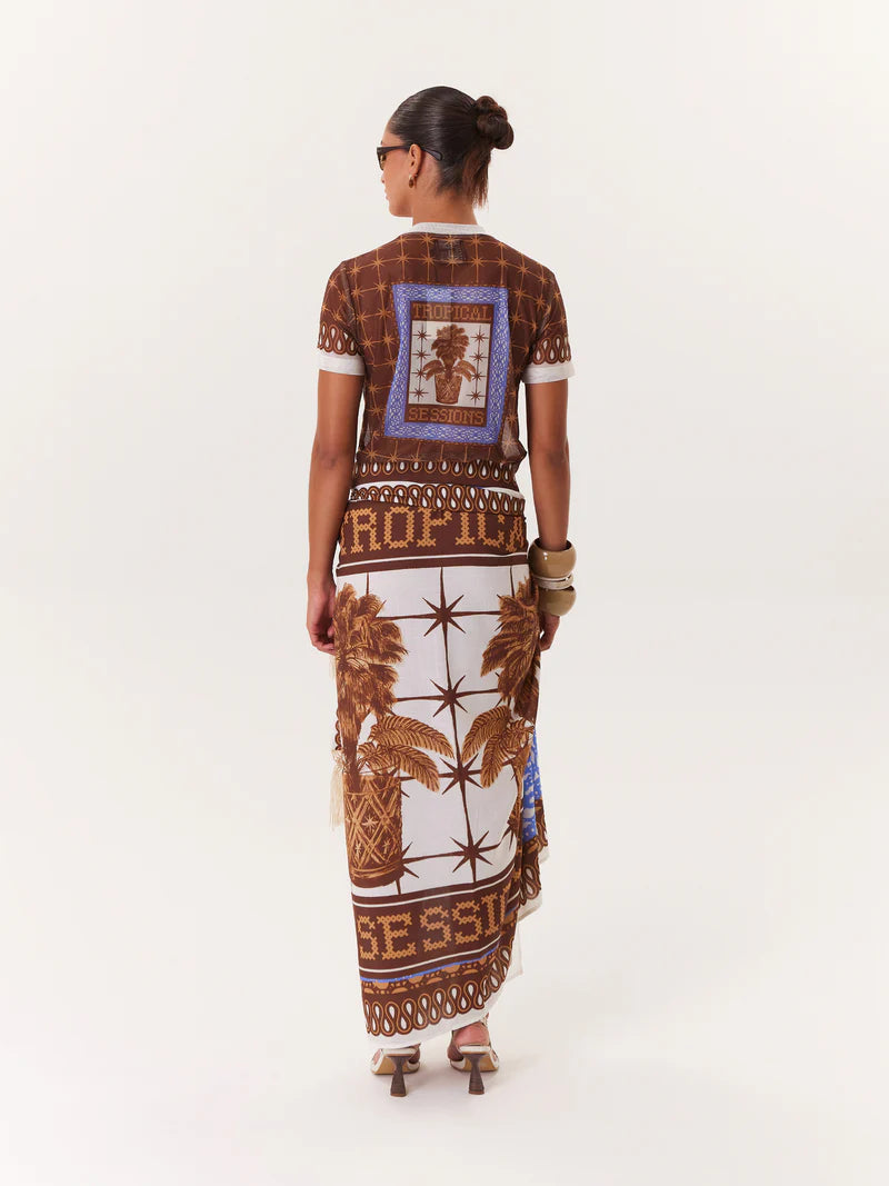 TROPICAL SARONG BLUE