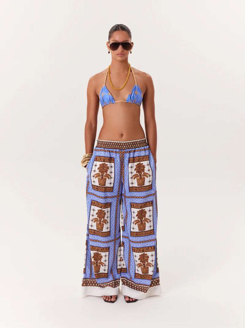 TROPICAL PANTS BLUE