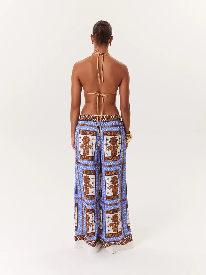 TROPICAL PANTS BLUE