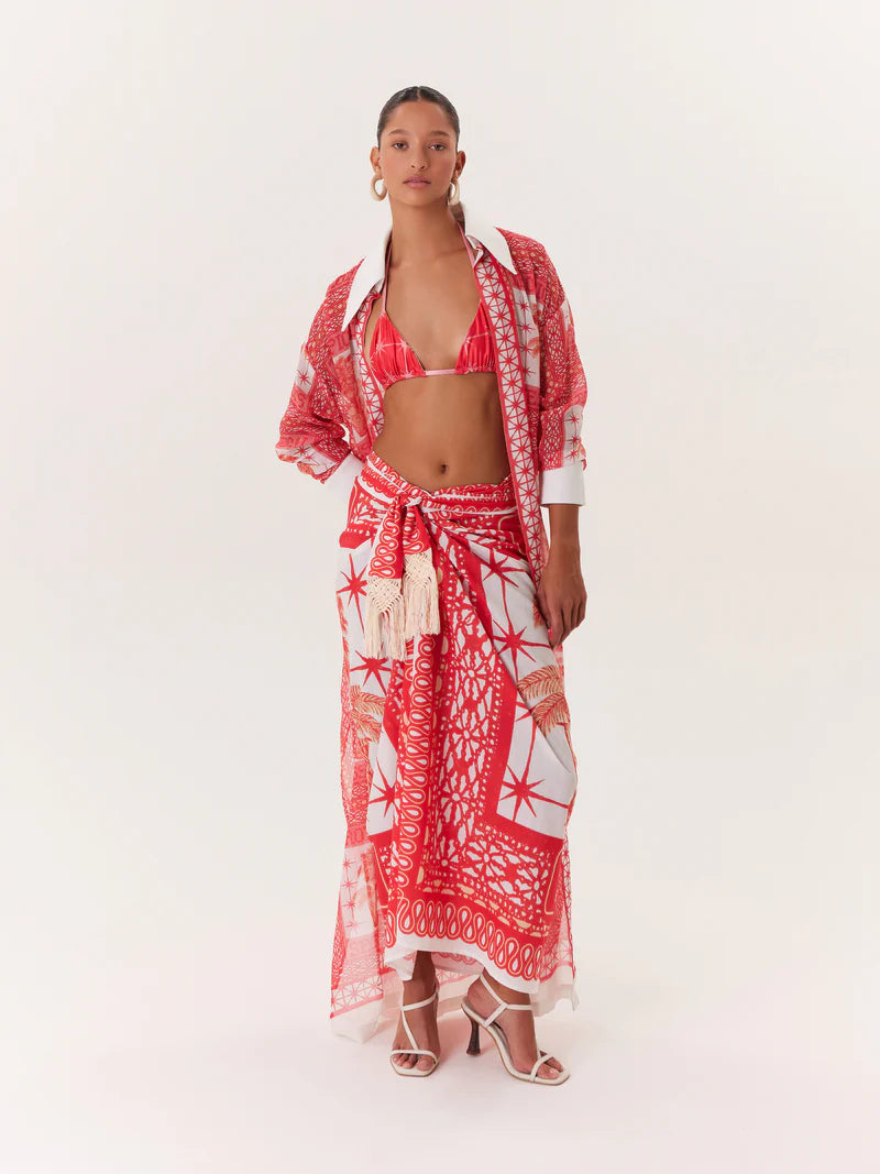 TROPICAL SARONG PINK