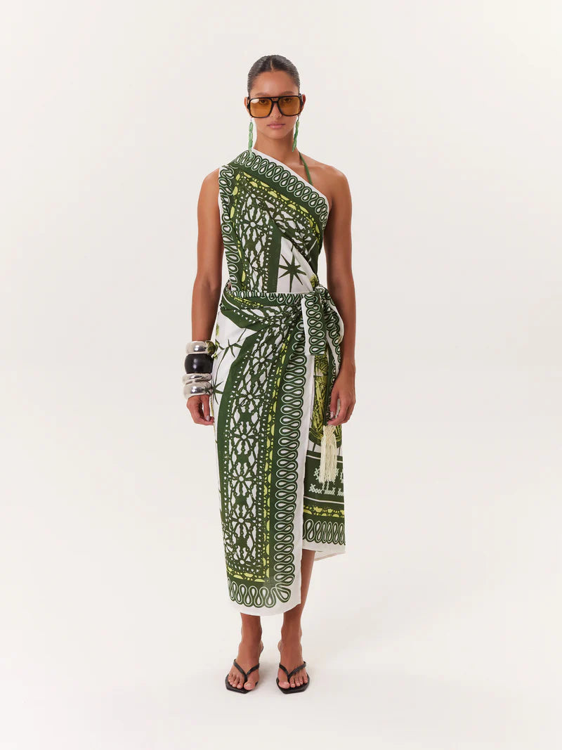 TROPICAL SARONG GREEN