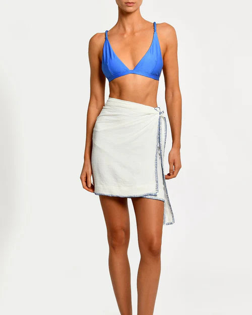 MARIA IVORY AZURE SKIRT