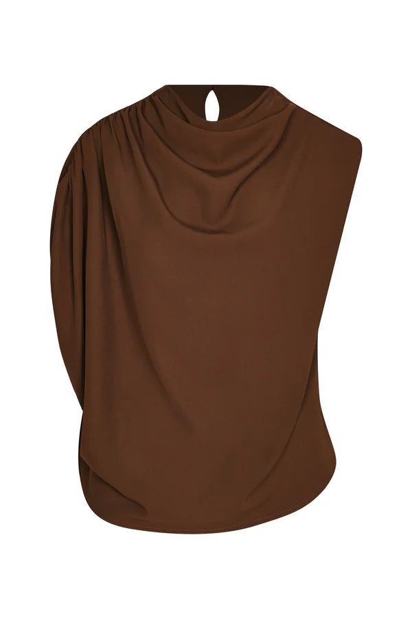 TIBET BROWN BLOUSE