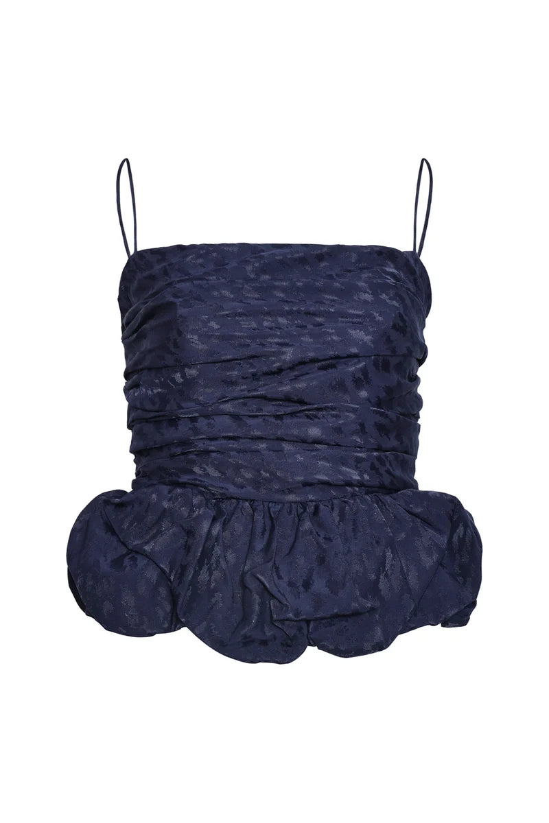 MAIA NAVY BLUE CROP TOP
