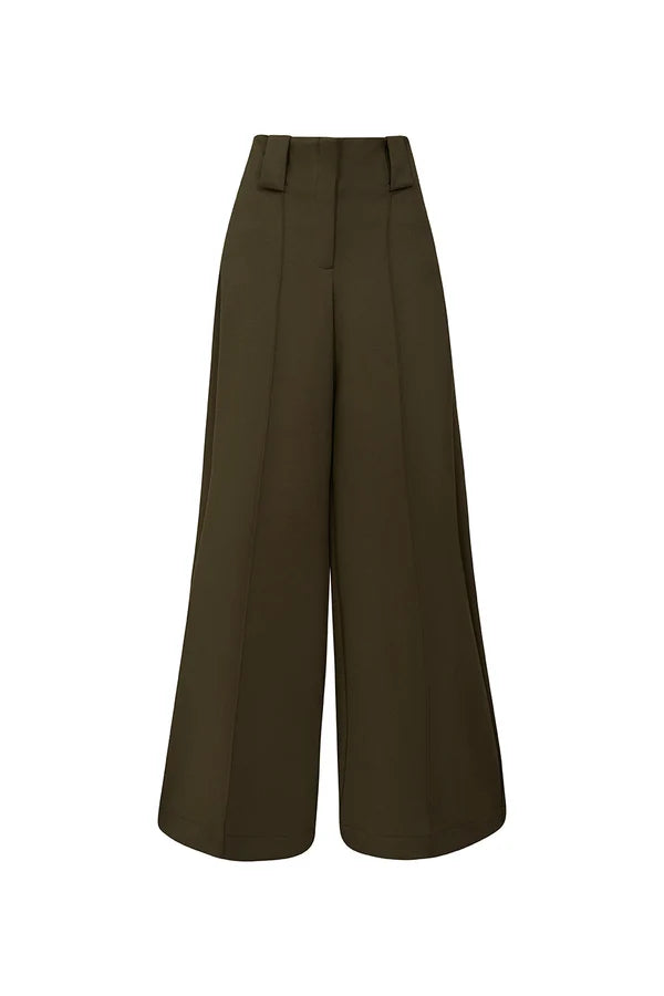 NEW PAULETTE OLIVE GREEN PANT & GIA BELT