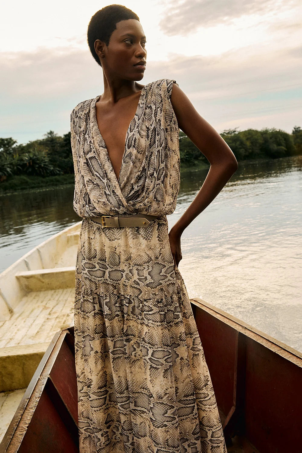 BASQUE ANIMAL PRINT DRESS