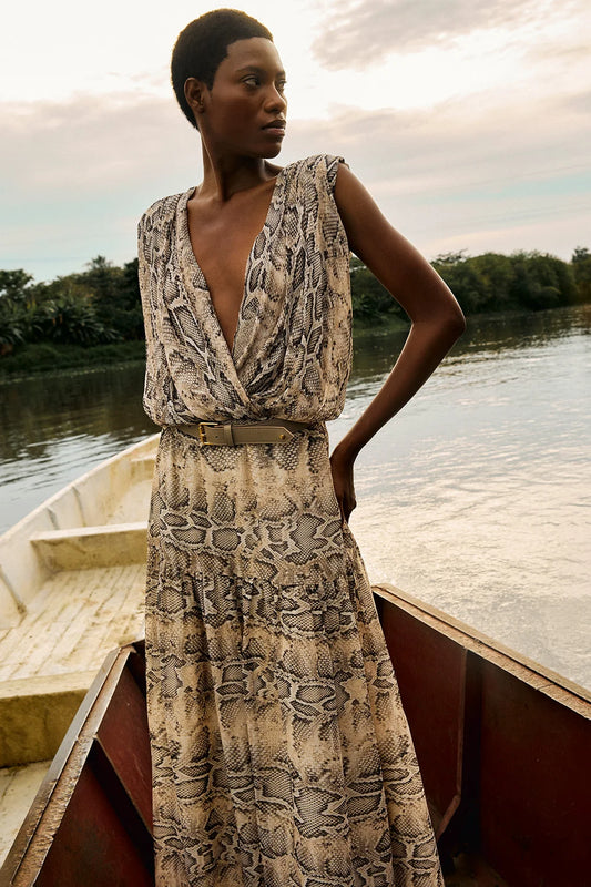 BASQUE ANIMAL PRINT DRESS