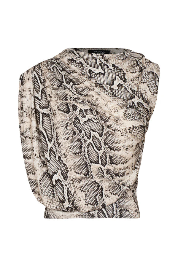 AURA JADE ANIMAL PRINT BLOUSE