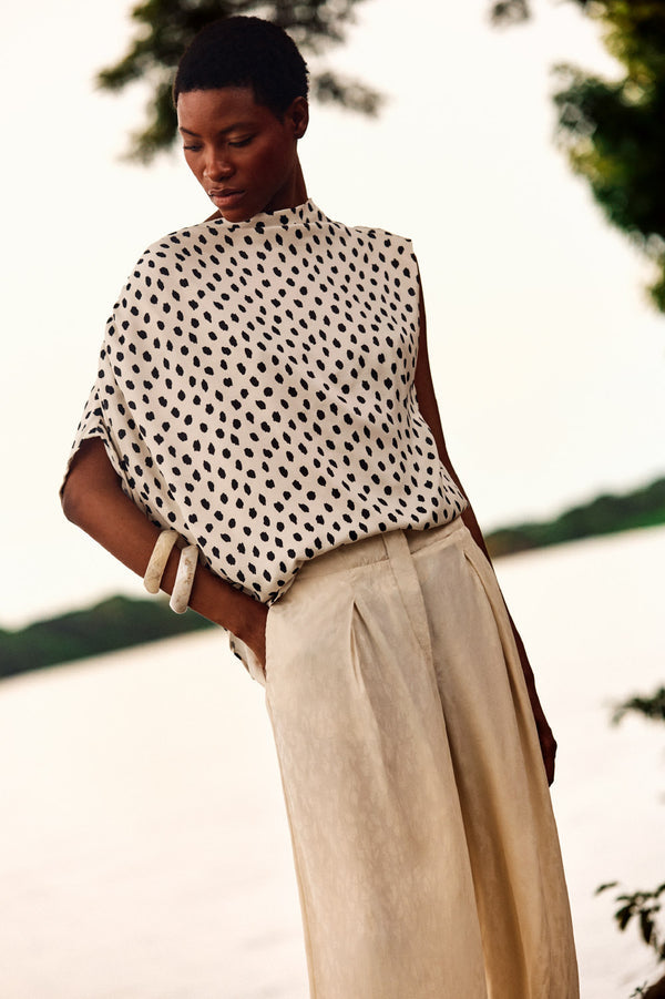 TIBET IVORY NEGRO BLOUSE
