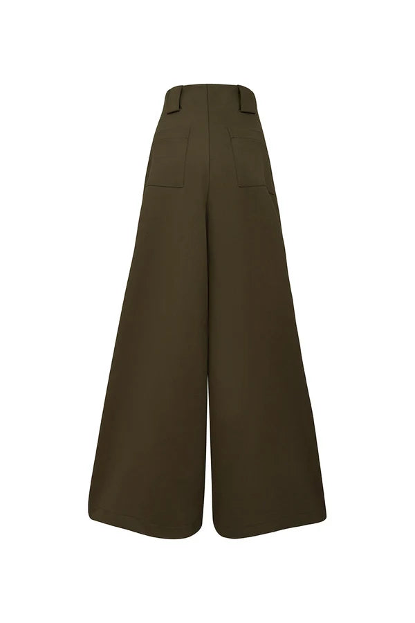 NEW PAULETTE OLIVE GREEN PANT & GIA BELT