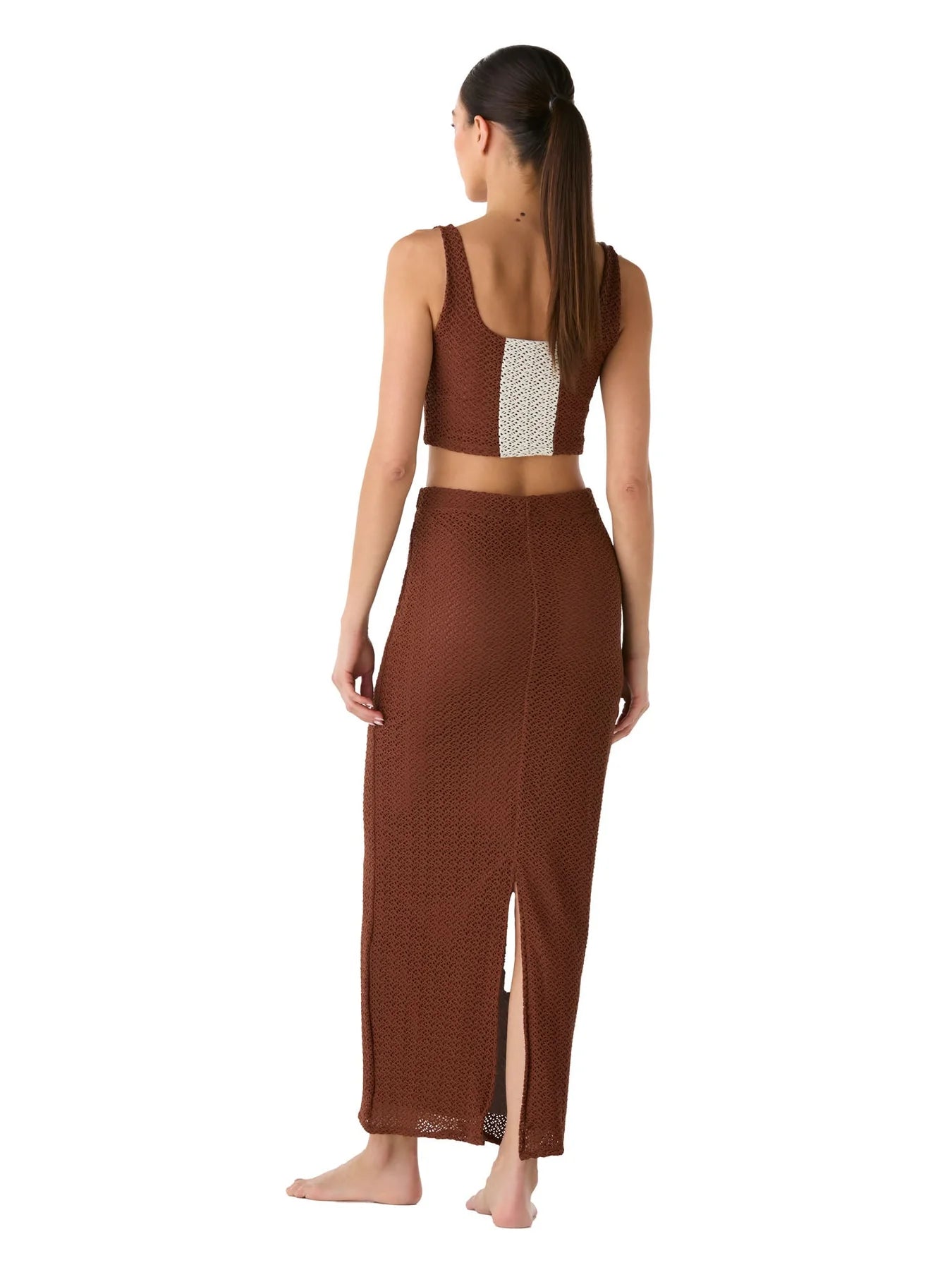 CALI & KIRA LINO BROWN SET