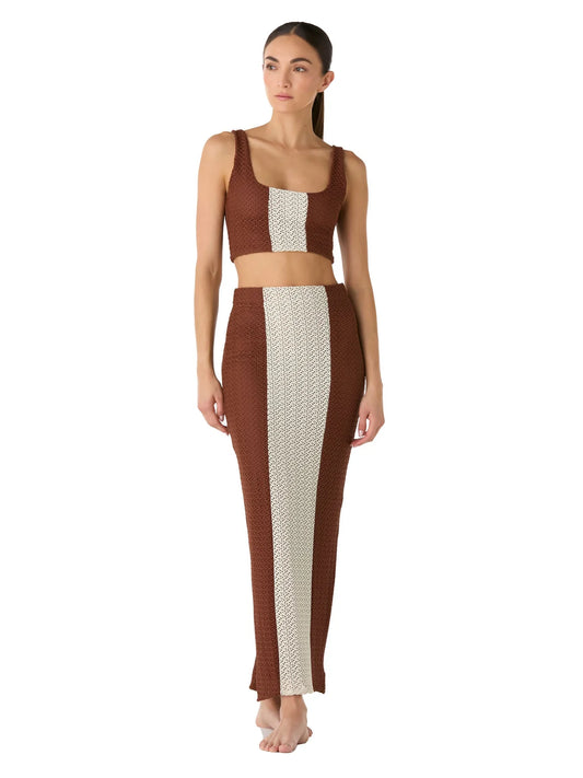 CALI & KIRA LINO BROWN SET