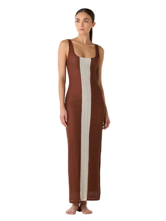 FARA NILO BROWN DRESS