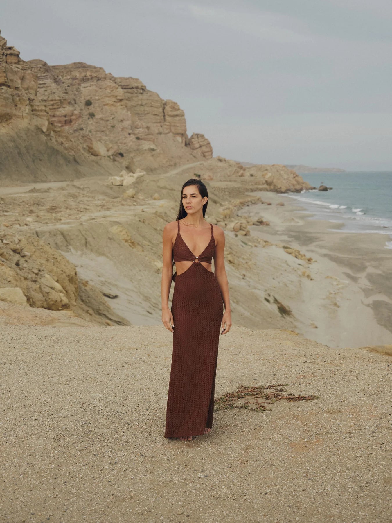 OPAL NILO BROWN DRESS