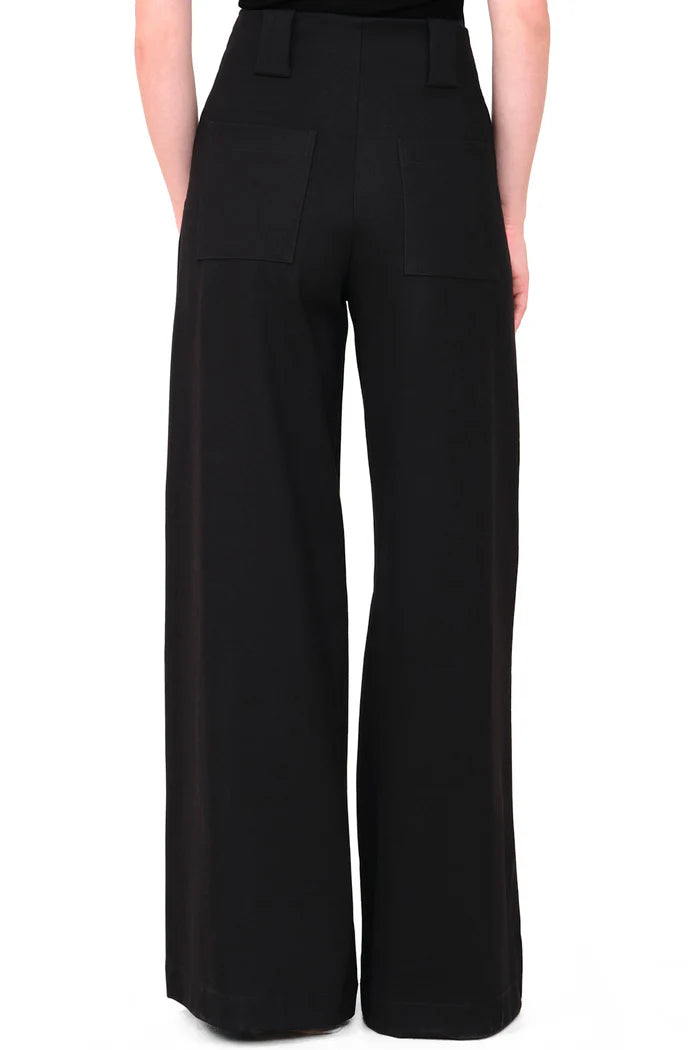 NEW PAULETTE BLACK PANTS WITH GIA BELT