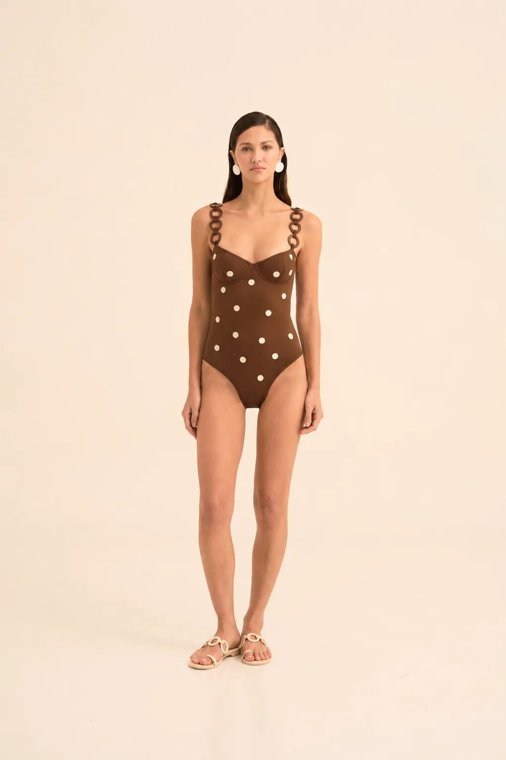 SERENITY CACAO DOTTED ONE PIECE