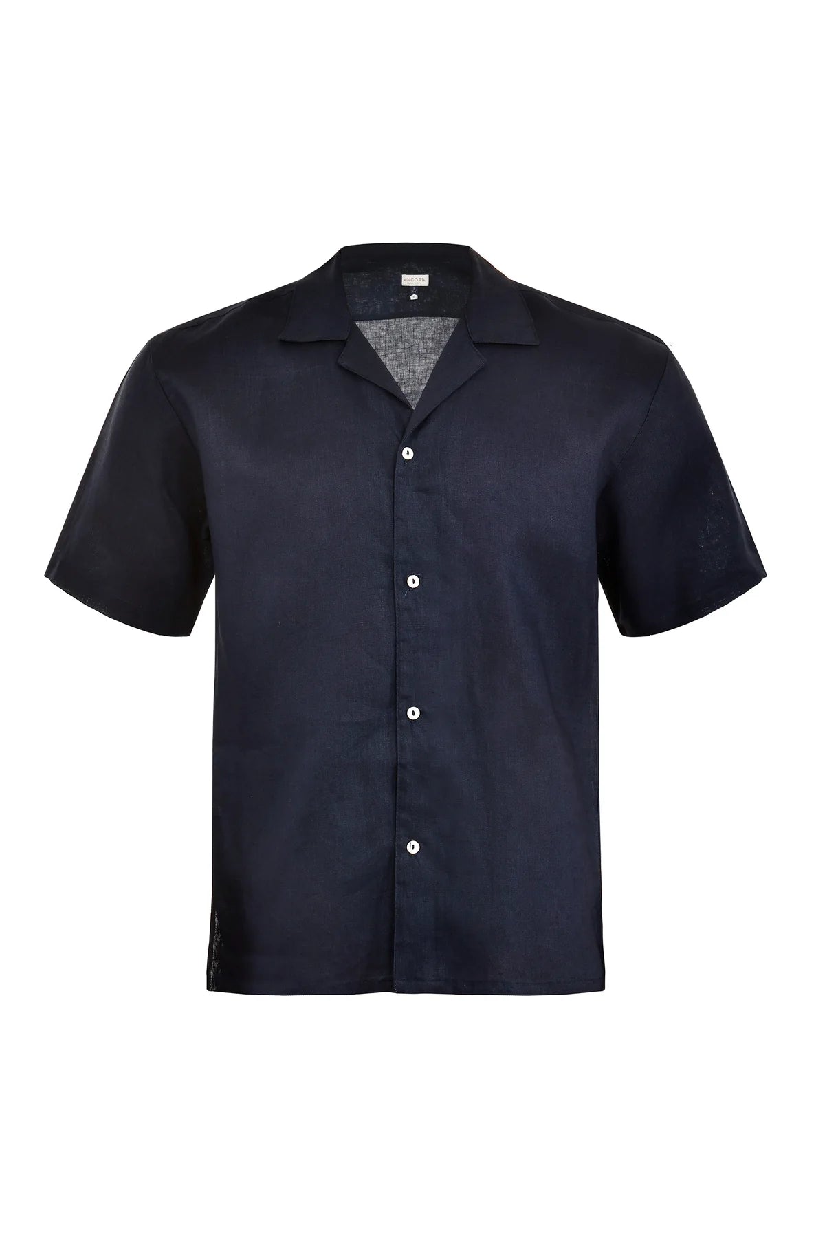 THE NAVY RESORT LINEN SHIRT