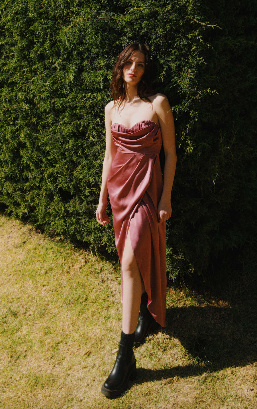 POMONA FRAMBUESA DRESS
