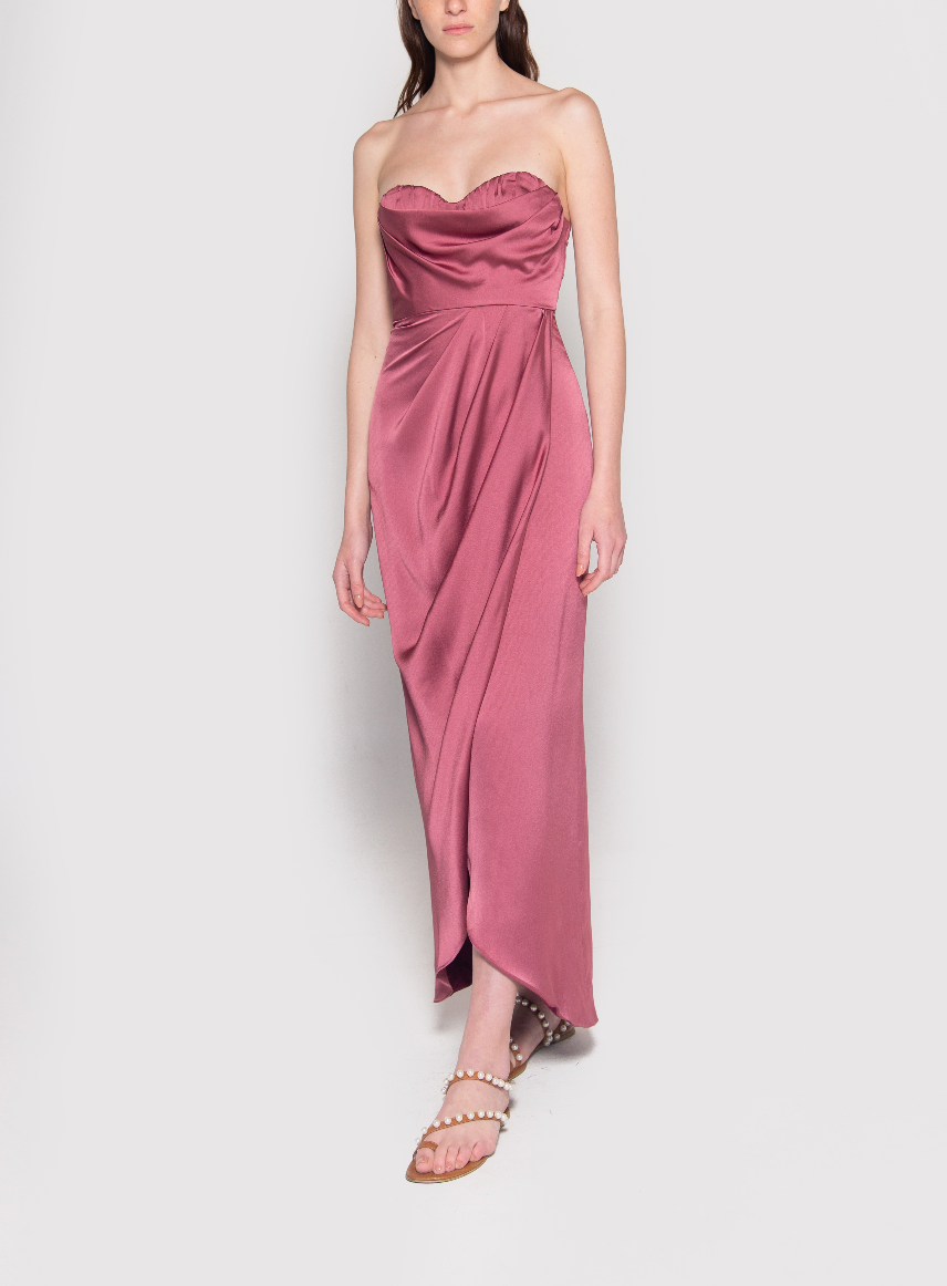 POMONA FRAMBUESA DRESS
