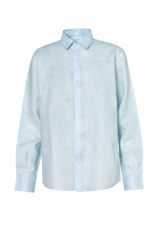 CLASSIC LINEN BABY BLUE SHIRT