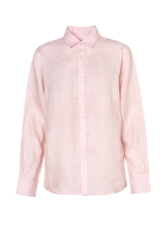 CLASSIC LINEN PINK SHIRT
