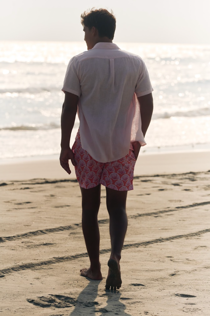 SHORT SLEEVES PINK SHIRT