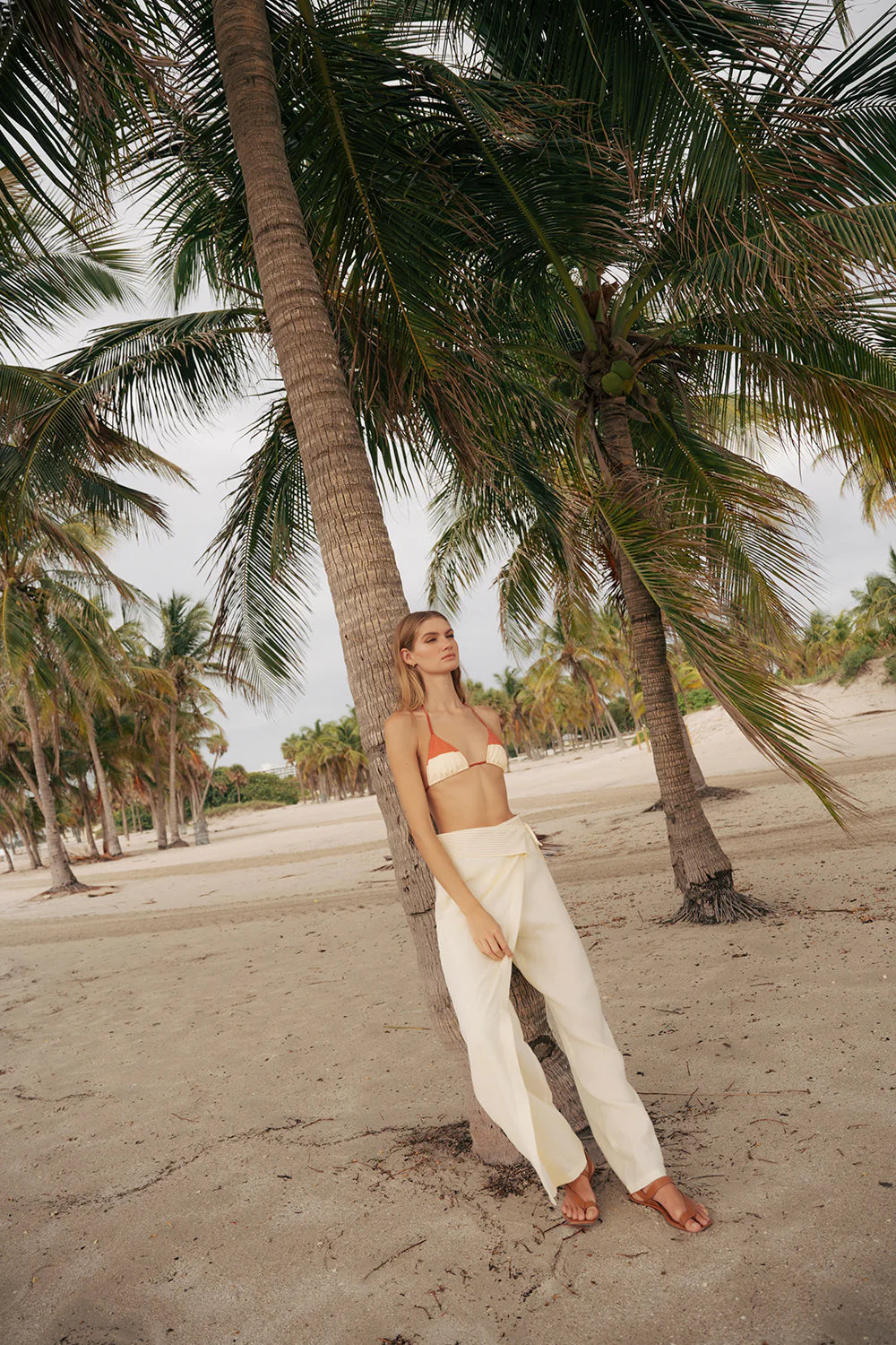 LINEN IVORY PANTS