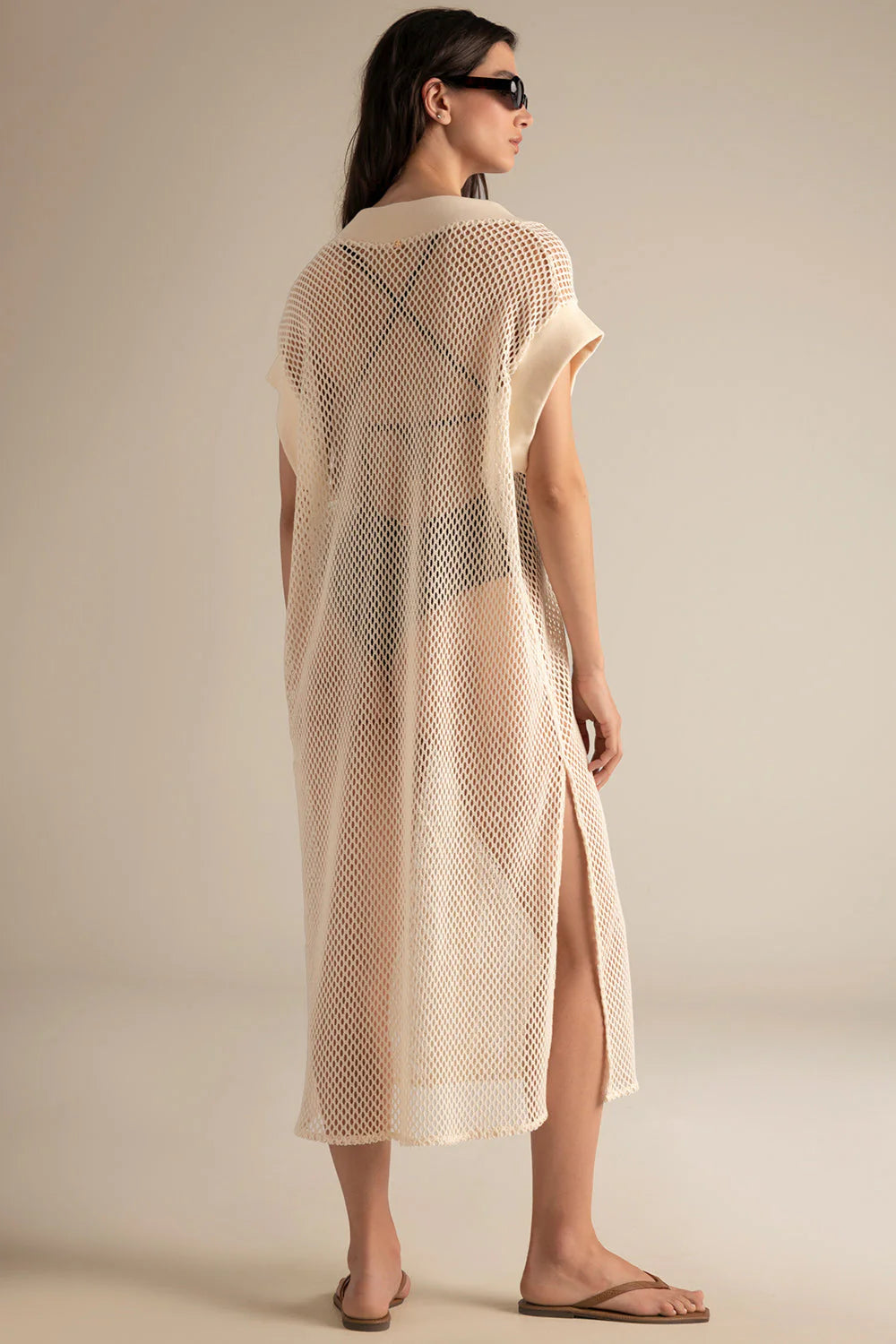 MESH IVORY KIMONO
