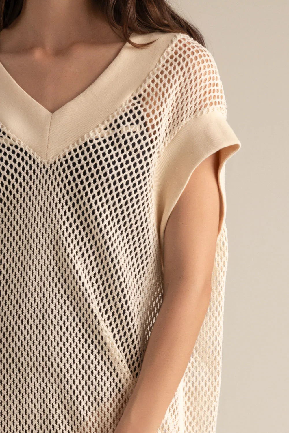 MESH IVORY KIMONO