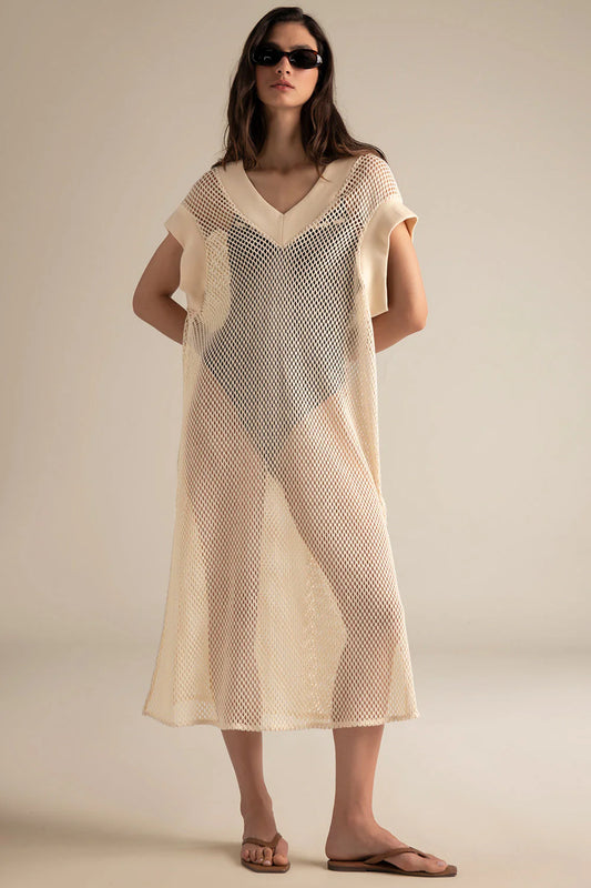 MESH IVORY KIMONO