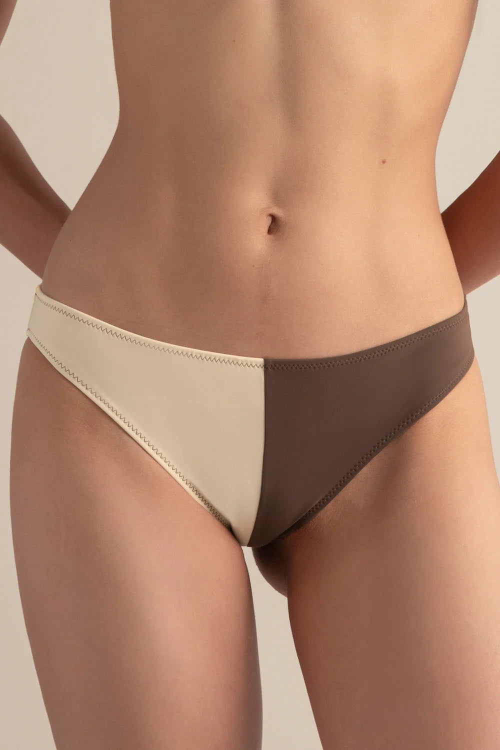 BICOLOR BROWN BIKINI