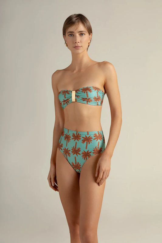 TURQUOISE BANDEAU BIKINI