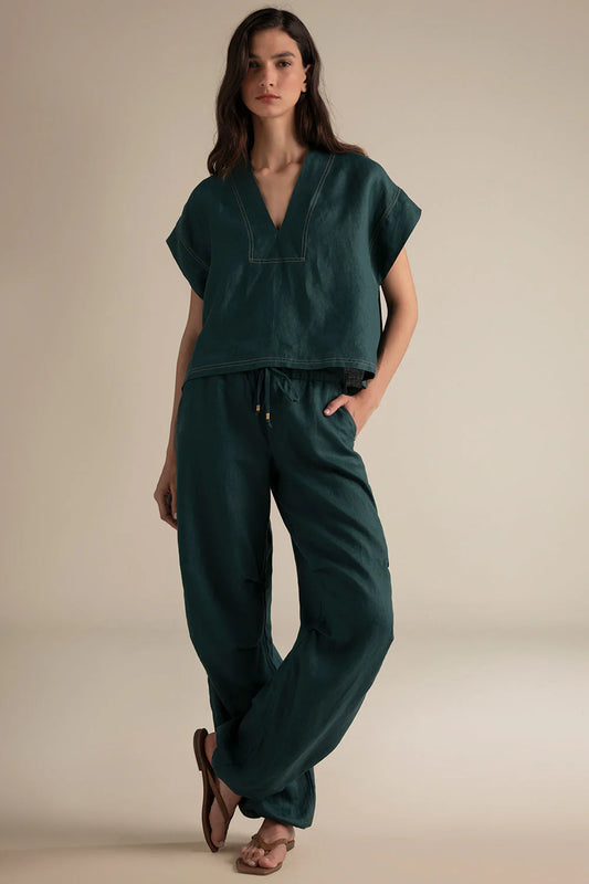 GREEN LINEN SET