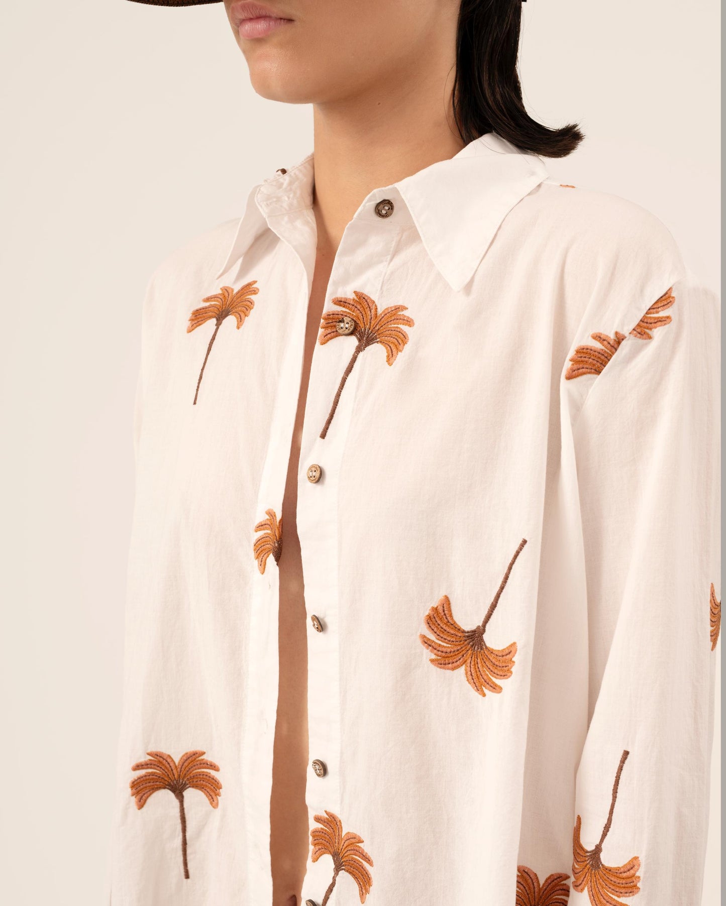 ORANGE PALM SHIRT