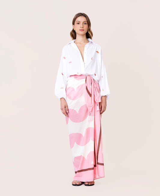 WHITE SHIRT WITH DESIGN