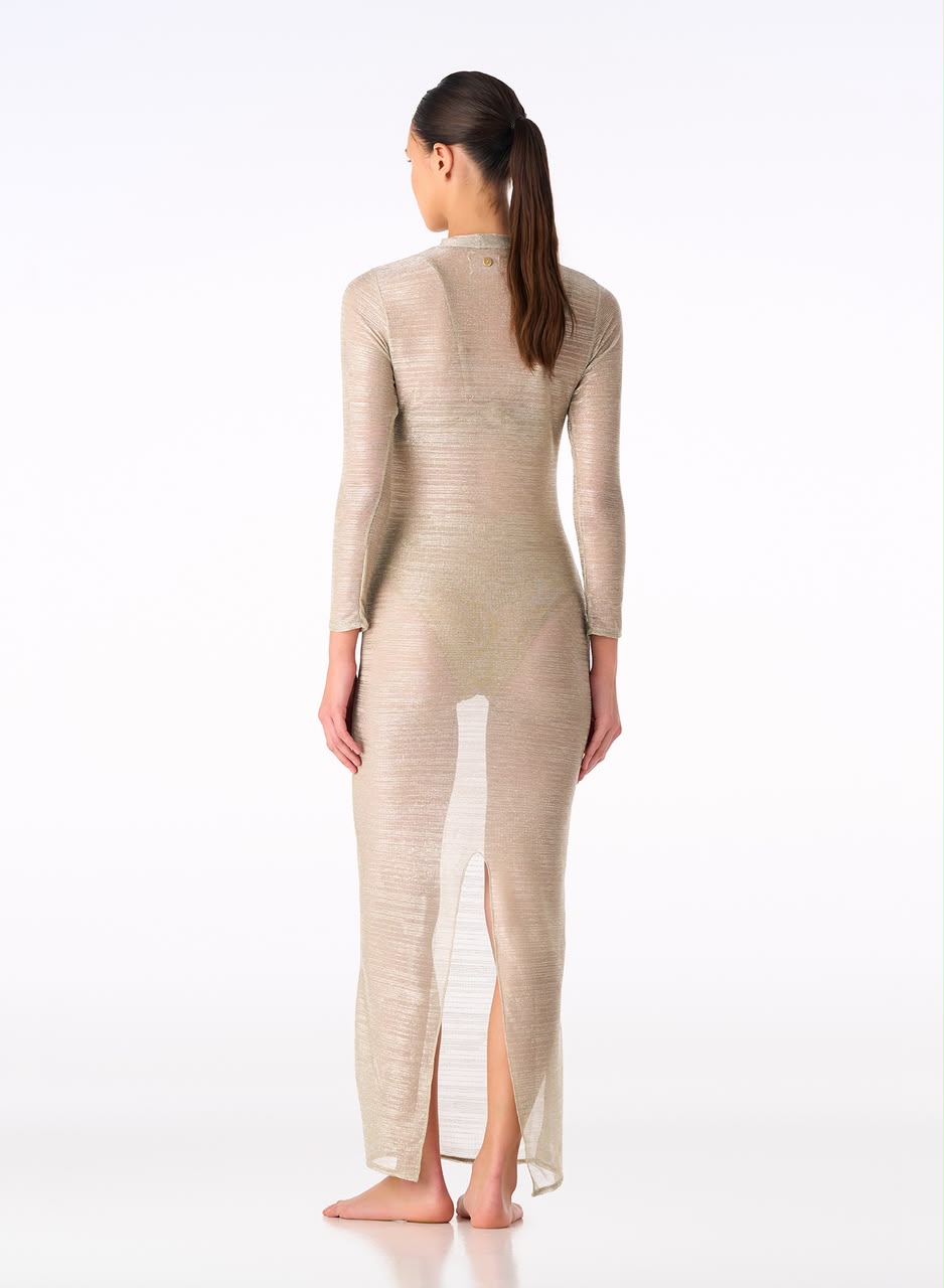 ALTHEA GOLDEN MESH DRESS